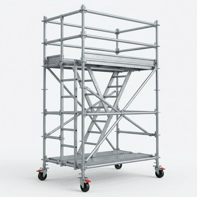 Commercial scaffolding bundles prepared for wholesale supply